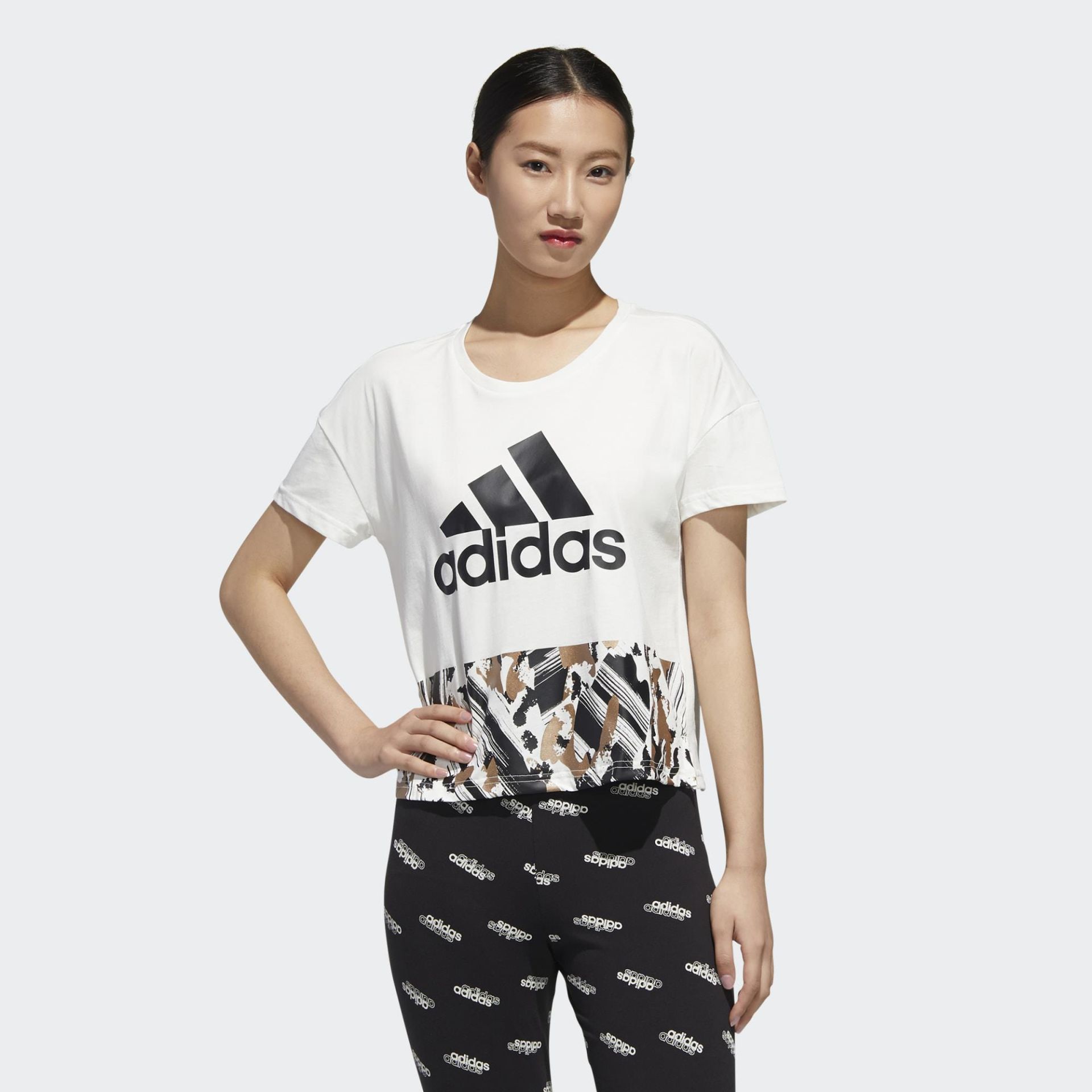 Adidas Kadın Günlük T-shirt W U-4-u Crop T Gg3409
