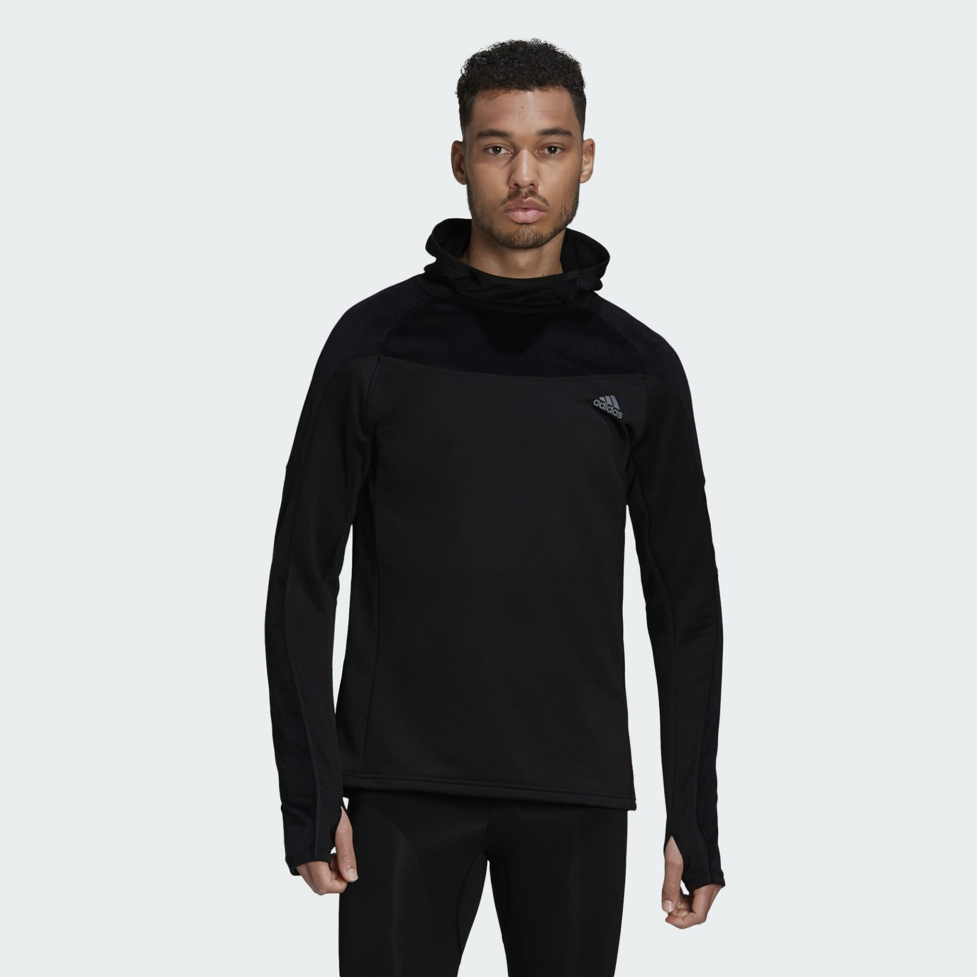 Adidas Erkek Koşu - Yürüyüş Sweatshirt Warm Hood Fs9802