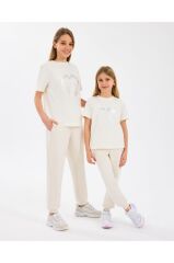 Skechers Essential G Jogger Sweatpant Kız Çocuk Eşofman Altı Beyaz SK232075-102