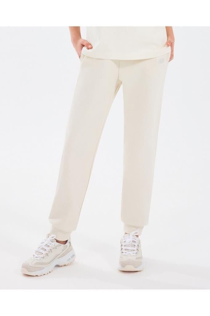 Skechers Essential G Jogger Sweatpant Kız Çocuk Eşofman Altı Beyaz SK232075-102