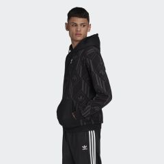 Adidas Erkek Siyah Monogram Sweatshirt GD5840