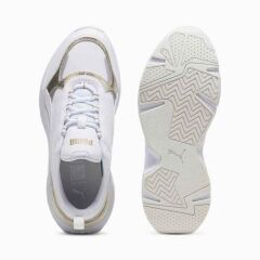 Puma Zapatilla Cassia Metallic Shine Kadın Beyaz Sneakers 39526701