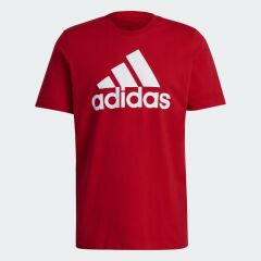 Adidas Essentials Big Logo Erkek Kırmızı Tişört GK9124