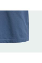 Adidas Future Icons Logo Piqué Çocuk Tişört Mavi IS4412