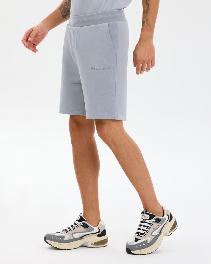 Skechers M Essential Sweat Short Erkek Şort Gri S2610004-4256
