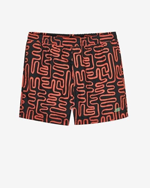 Skechers M 5 Inch Allover Print Swimshort Erkek Deniz Şortu Turuncu S241113-001