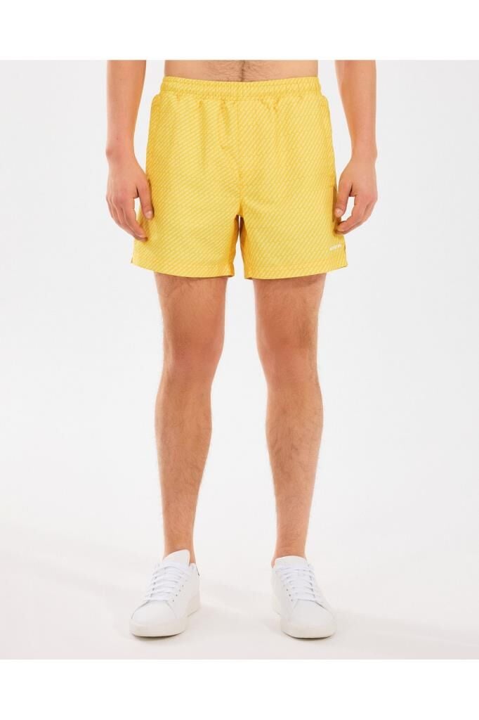 Skechers M 5 Inch Allover Print Swimshort Erkek Deniz Şortu Sarı S2510008-200