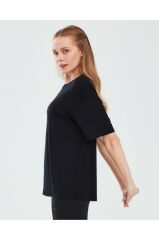 Skechers Graphic T-shirt W Short Sleeve Kadın Siyah Tshirt S241174-001