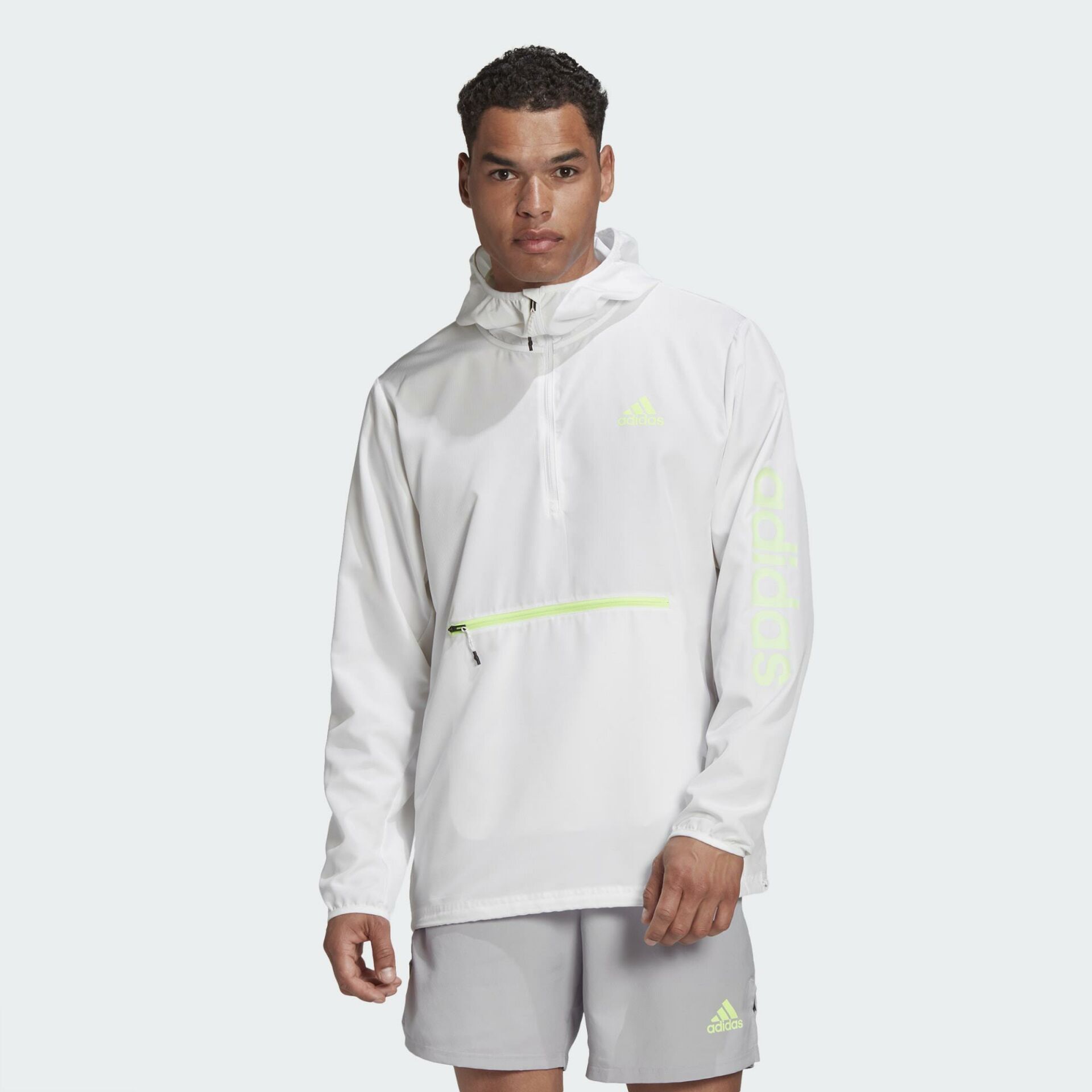 Adidas Activated Tech Primeblue Rüzgarlık - Beyaz GD5330