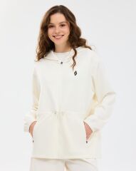 Skechers W Soft Touch Full Zip Kadın Sweatshirt Beyaz S2610026-3855