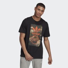 Adidas Camo Tongue Tişört - Siyah  GD5951