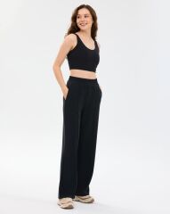 Skechers W Soft Touch Regular Sweatpant Kadın Eşofman Altı Siyah S2610035-3817
