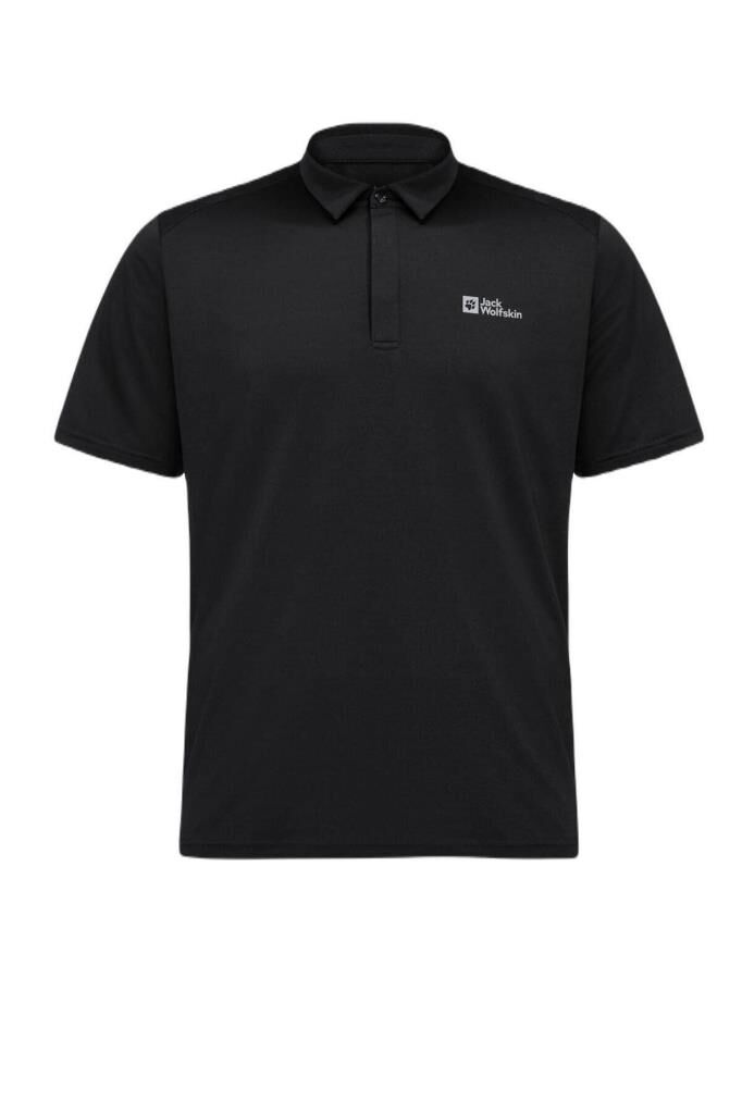 Jack Wolfskin Delgami Polo M Erkek Polo Yaka Tişört Siyah1809801TR-6000