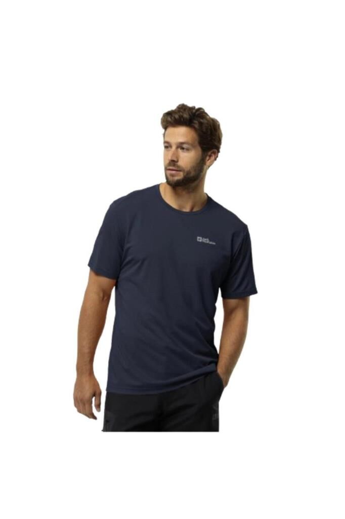 Jack Wolfskin Delgami S M Erkek Tişört Lacivert 1809811TR-16459