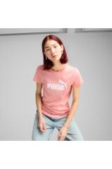 Puma ESS No. 1 Logo Tee Kadın Tişört Pembe 68237118
