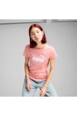 Puma ESS No. 1 Logo Tee Kadın Tişört Pembe 68237118