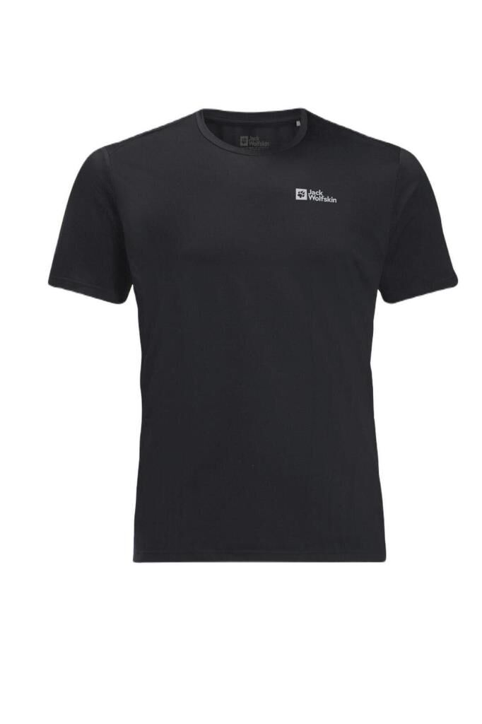 Jack Wolfskin Delgami S M Erkek Tişört Siyah 1809811TR-6000