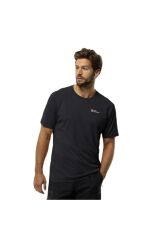 Jack Wolfskin Delgami S M Erkek Tişört Siyah 1809811TR-6000