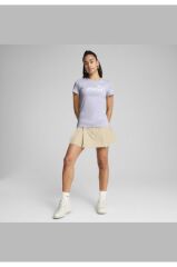Puma Ess No1 Logo Kadın Tişört Buz Mavi 68237147 M