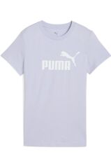 Puma Ess No1 Logo Kadın Tişört Buz Mavi 68237147 M