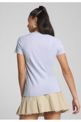 Puma Ess No1 Logo Kadın Tişört Buz Mavi 68237147 M