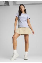 Puma Ess No1 Logo Kadın Tişört Buz Mavi 68237147 M
