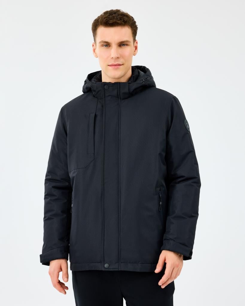 Skechers M Coated Jacket Erkek Mont Siyah S242046-3817