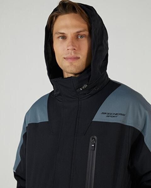 Skechers M Outerwear Padded Jacket Erkek Mont Siyah S242035-001
