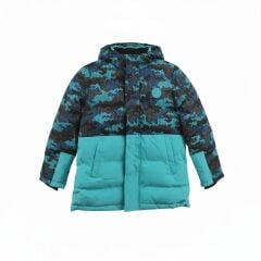 Skechers B Puffer Jacket Erkek Çocuk Mont Turkaz SK2520047-3953