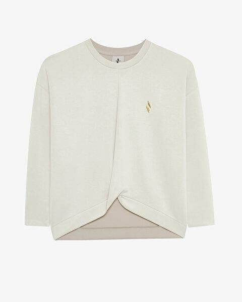 Skechers W Soft Touch Crew Neck Kadın Sweatshirt Ekru S242152-013