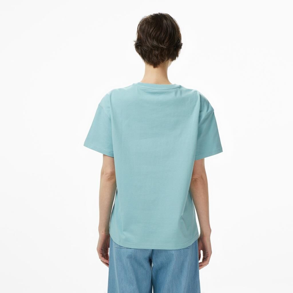 Converse Regular Fit Kadın Mavi T-Shirt - 10028415.423