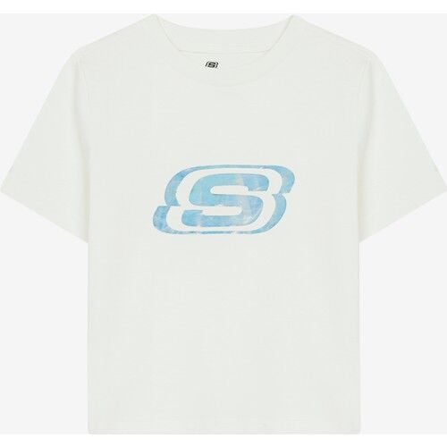 Skechers Essential G Short Sleeve  T-Shirt  Çocuk Beyaz SK232139-102