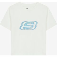 Skechers Essential G Short Sleeve  T-Shirt  Çocuk Beyaz SK232139-102