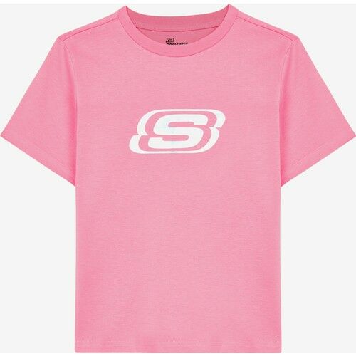 Skechers Essential G Short Sleeve T-Shirt Çocuk Pembe SK232139-611