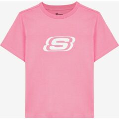Skechers Essential G Short Sleeve T-Shirt Çocuk Pembe SK232139-611