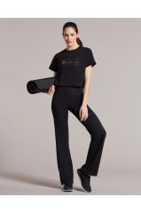 Skechers W Table Project Wide Leg Sweatpant Kadın Siyah Eşofman Altı S231202-001