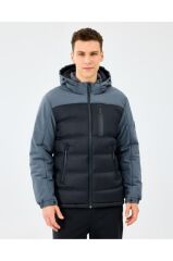 Skechers M Padded Jacket Erkek Mont Gri S242033-3998