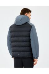Skechers M Padded Jacket Erkek Mont Gri S242033-3998