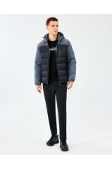 Skechers M Padded Jacket Erkek Mont Gri S242033-3998
