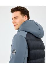 Skechers M Padded Jacket Erkek Mont Gri S242033-3998