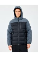 Skechers M Padded Jacket Erkek Mont Gri S242033-3998