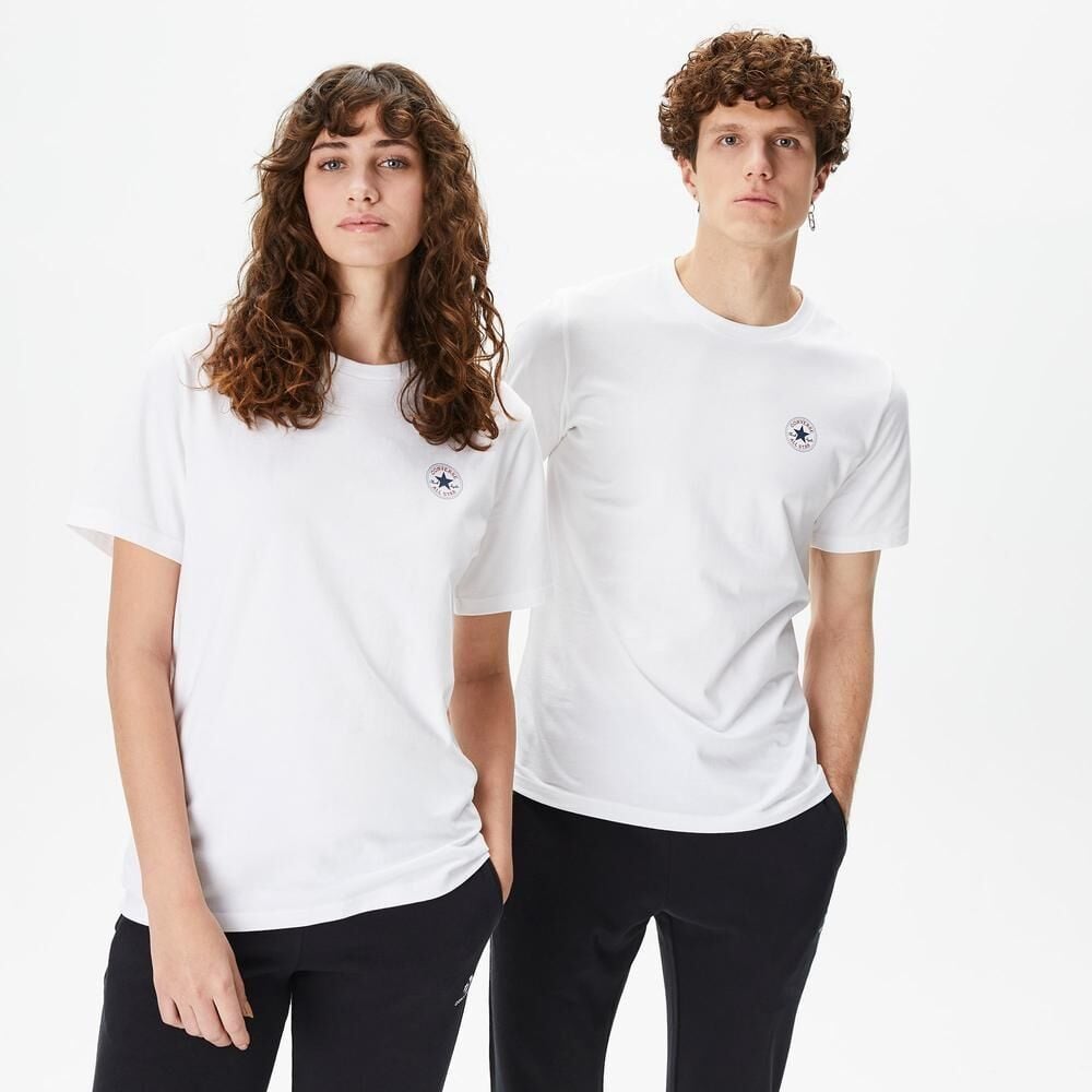 Converse Go-To Unisex Beyaz T-Shirt - 10026565.102