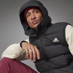 adidas Helionic Hooded Down Yelek - Siyah