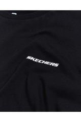 Skechers M New Basics Crew Neck T-Shirt Erkek Siyah Tshirt - S212910-001