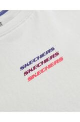 Skechers Essential W Short Sleeve T-shirt Kadın Kırık Beyaz S241006-102