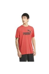 Puma Ess Heather Tee High Risk Red Erkek Kırmızıtişört 58673611