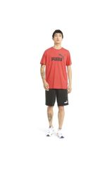 Puma Ess Heather Tee High Risk Red Erkek Kırmızıtişört 58673611