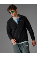 adidas Multi Essentials Full-Zip Fleece Terrex Erkek Sweatshirt Siyah JP0795