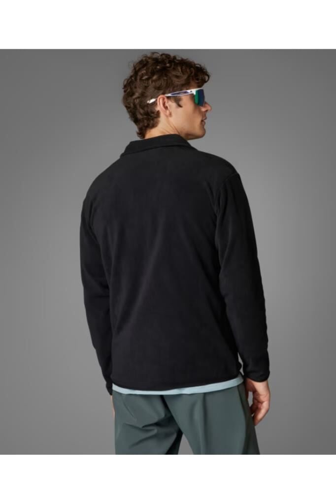 adidas Multi Essentials Full-Zip Fleece Terrex Erkek Sweatshirt Siyah JP0795