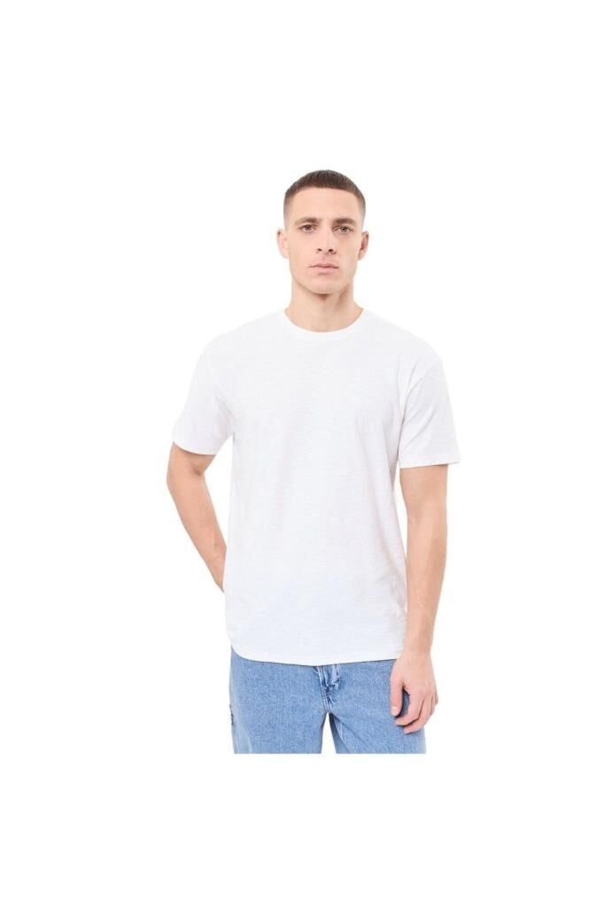 Quiksilver Slub Roundneck Erkek Tişört Beyaz EQYKT04377-WBK0